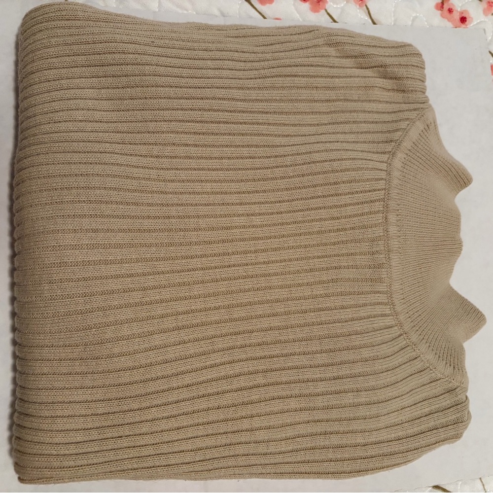 Petite Sophisticate tan sweater